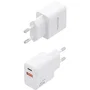 Aisens Cargador GaN 20W con USB-C PD 3.0 y USB-A QC 3.0 Blanco